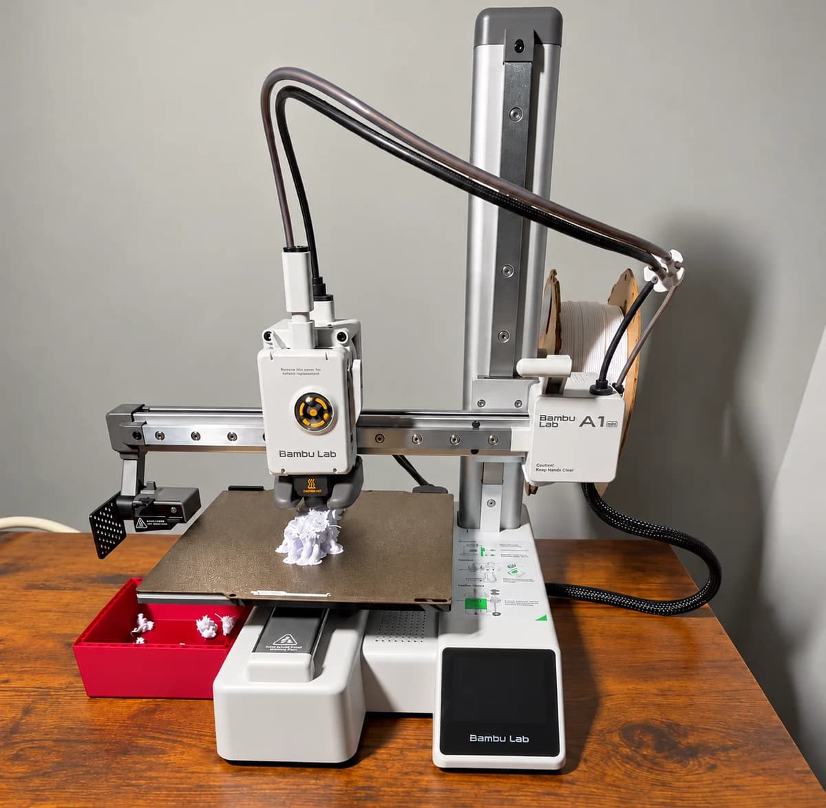 Imprimante Bambu Lab A1 mini en cours d’impression